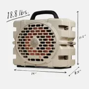 TurtleBox Grande Loud! Outdoor Portable Bluetooth 5.4 Waterproof Tan Speaker