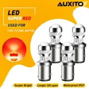 4Pcs Red 1157 BAY15D LED Backup Tail Brake Stop Turn Signal Light Bulbs P21/5W (for: Nissan)