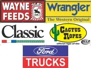 RODEO ARENA GROUP LOT DISCOUNT ON FIVE DESIGNS SIGN REMAKE BANNERS OPTIONS 5C
