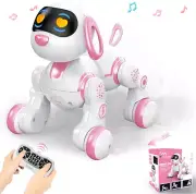 Robot Dog Toy for Kids, Easy Programmable Remote Control Dog Robot with Head Tou