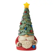 Jim Shore Heartwood Creek Christmas Tree Gnome with Light up Star