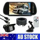 7" Monitor Windscreen Suction 4PIN Backup Reversing Camera 12-24v For Caravan RV