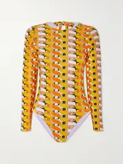 [La DoubleJ] La DoubleJ - Printed Swimsuit - Yellow - x small x small Yellow