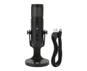 USB Condenser Microphone RGB Light Recording Microphone Rotatable Computer Microphone for Laptop PC IOS