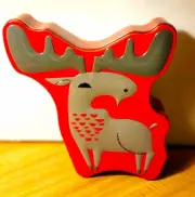 Reindeer Shaped Biscuit/Cookie/Candy Storage Tin-IKEA