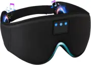 Laser 3D Sleep Eye Mask with Memory Foam Wireless Bluetooth Speaker Voice Call