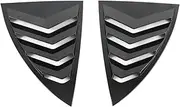 Accessories Compatible for Tesla Model Y 2020-2022 2023 2024 Carbon Fiber Rear Window Louver Shutter Spoiler Panel Side Vent Cover Trim(Black Baking Varnish)
