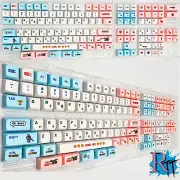 127Pcs/Set Pink Blue Full Size Key Caps PBT Keycaps Mechanical Keyboard XDA 100%