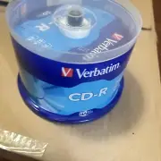 Verbatim CD-R Discs 700MB 80min 52x Speed Silver 49 Pack 94691 NEW CD’s