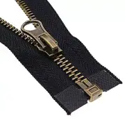 Leekayer 2pcs #5 24 Inch Metal Zippers for Jackets Sewing Coats Crafts 24"