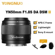 YONGNUO YN50mm F1.8S DA DSM II APS-C Auto Focus Lens for Sony E-mount Camera NEW