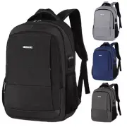 Men's Laptop School Bag Simple Casual Backpack Wear-resistant Thickened Backpack