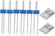 BEBEMOKO 2-Pack Sewing Machine Needles Kit Twin Needles for Quilting Embroidery 2/90 3/90 Sizes Metal Plastic Strong Durable Home Sewing Machine Accessories