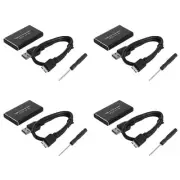 4X MSATA to USB 3.0 SSD Enclosure External Hard Drive Disk Box Storage Case5153