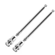 1 Pair VHF/UHF/AM/FM BNC Connector Telescopic Antenna Accessories For Radio