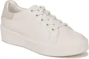 Naturalizer Women's Morrison2.0 Lace-Up 6.5 Wide, Warm White Linen Leather