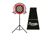 Target Darts OMNI, TOR Dart Board, Red Surround, Dart Mat, Stand + Darts
