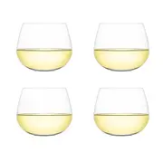 Plumm Set of 4 Stemless White B+ Wine Glasses 540ml