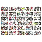 Funny Halloween Pumpkin Grimace Sticker Tricks Or Treat Party Expression Sticker
