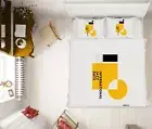 3D Jazz Yellow 3558NA Bed Pillowcases Quilt Cover Duvet Boris Draschoff Fay