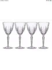 Waterford Marquis Sparkle Wine Water Glasses Set Of 4 New In Box
