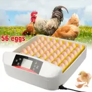 56 Egg Incubator Automatic Digital LED Turning Chicken Duck Quail Poultry AU