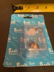 Dollhouse Battery Light Table Lamp Shade Bronze Base 1:12 Scale