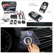 DC12V Car Alarm Passive Keyless Push Button One Button Starter w/ Remote Control (for: Volvo)