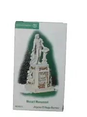 DEPT 56 ALPINE VILLAGE Accessory MOZART MONUMENT (T) NIB