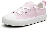[Smoothscape] Toddler Kid Canvas Sneaker Boys and Girls Slip On Sneakers Toddler Little Kid Big Kid Sneakers Shoes