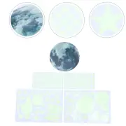Spaceship Glow in The Dark Wall Sticker Removable Stickers Child