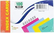 Craft County 3 Inch x 5 Inch Ruled Index Cards – Study, Record, and Prepare – 400 Cards (4 Pack) – Assorted Colors