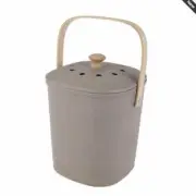 Eco Friendly Kitchen Scraps Compost Bucket GREY Bamboo Fibre