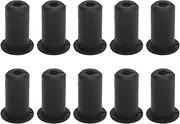 10pcs Cable Routing Kit for Starlink, Silicone Cable Feed Through Bushings, Wall Grommets 0.75in Diameter, Protection, Beautify Wall Holes, Compatible (Black)