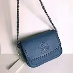 美國 TORY BURCH 新款牛皮編織鏈條單肩斜女包