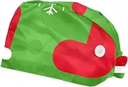 [FVQL] Pack of 2 Surgical Cap Scrub Cap with Buttons, Christmas Cartoon Pattern