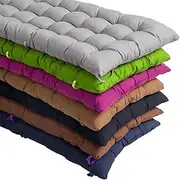Cushion Cotton Bench Cushion 8cm Thick Warm Bench Seat Cushion Thick Seat Cushion Long Bench Cushion for Home Garden Swing Patio (180x55cm Gray)