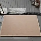 Comfortable Imitation Linen Bathroom Mat Thickened Toilet Door Rugs Toilet