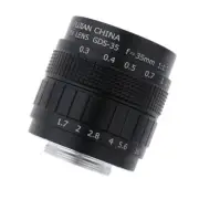 35mm f/1.7 TV Lens Manual Focus for C-Mount Mirrorless Camera