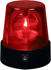 Balana 4.5" LED Strobe Light, 360 Degree Rotating Flashing Light, Disco Party Rotating Lamp, DJ Flashing Stage Light, Perfect for Club, Home Party, Ballroom, Show Bar etc. (Red, 1PC)