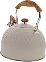 Cabilock Whistling Kettle Stovetop Teapot with Comfortable Handle for Boiling Water Gas Induction Cookers High