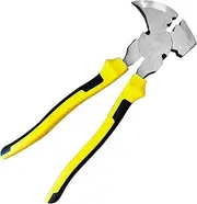 Fencing Pliers Wire Cutter Tool - Fence Pliers Heavy Duty | Heavy Duty Multifunctional Hand Tools | Staple Puller Nail Puller for Construction & Home Cutting Wire Gripper Metal Black