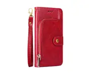 H30 Card Type TPU PU Mobile Phone Case Wear Resistant Flip Type Wallet SmartPhone Protective Bumper Lanyard for Iphone 13pro