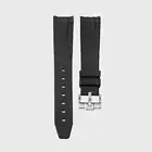 20mm Black rubber Strap Band Omega Seamaster Speedmaster Aqua Terra