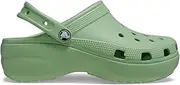 [Crocs] Women Classic Platform Clog, Fair Green, W11