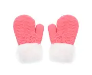 Toddler Baby Boy Girl Warm Winter Mittens Gloves -pink