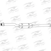 Redback Cat Conv Bolt On to suit Astra Tr 1.8 2.0 Manual Cat - C5033