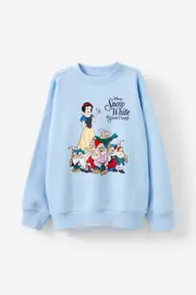 [Cotton On Kids] Cotton On Kids - Snow White Oversized Crew - Lcn dis snow white/dawn blue 9-10 LCN DIS SNOW WHITE/DAWN BLUE