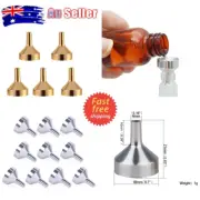10Pcs Refill Perfume Aluminum Funnel Liquid Oil Bottle Transfer Mini Diffuser
