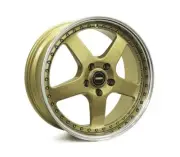 To Suit VW T-ROC WHEELS PACKAGE: 19x8.5 19x9.5 Simmons FR-1 Gold and Falken T...